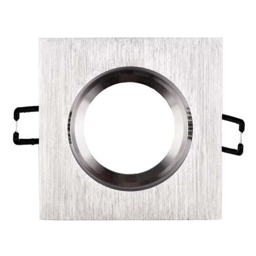 Halogén süllyesztett mennyezeti lámpa, négyzet alakú, mozgatható, GU10, MR16, ezüst, TRIAM LUMILED