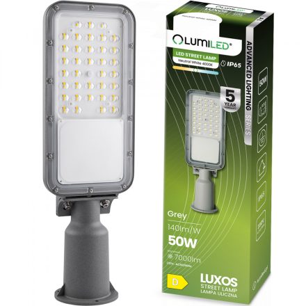 LUXOS LED utcai lámpa ipari közúti lámpatest 50W 7000lm 4000K IP65 Advanced Lighting Series LUMILED