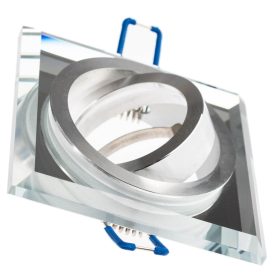   Halogén ÜVEG mennyezeti lámpatest ARIAN MR16 GU10 LUMILED Négyszögletes mozgatható