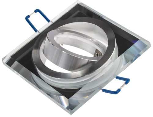 Halogén ÜVEG mennyezeti lámpatest ARIAN MR16 GU10 LUMILED Négyszögletes mozgatható