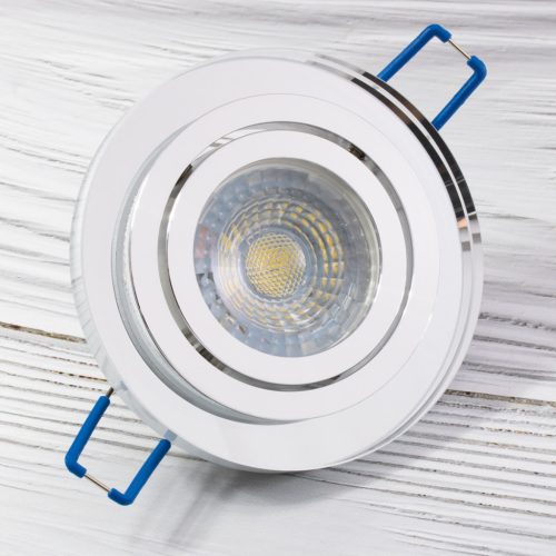 Halogén ÜVEG mennyezeti lámpatest ARIAN MR16 GU10 LUMILED Kerek mozgatható