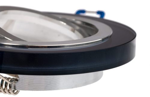 Halogén ÜVEG mennyezeti lámpatest ARIAN MR16 GU10 LUMILED kerek mozgatható fekete