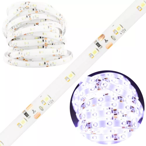 LED szalag szalag 12V 24W 300LED 2835 hideg IP65 8mm 5m