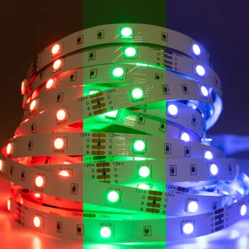 LED szalag 12V 36W 150LED 5050 RGB 10mm 5m
