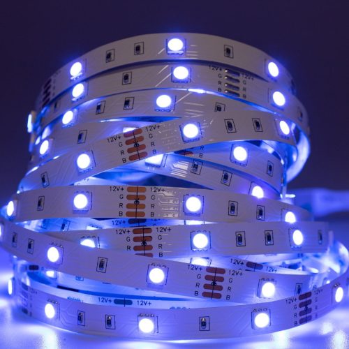 LED szalag 12V 36W 150LED 5050 RGB 10mm 5m