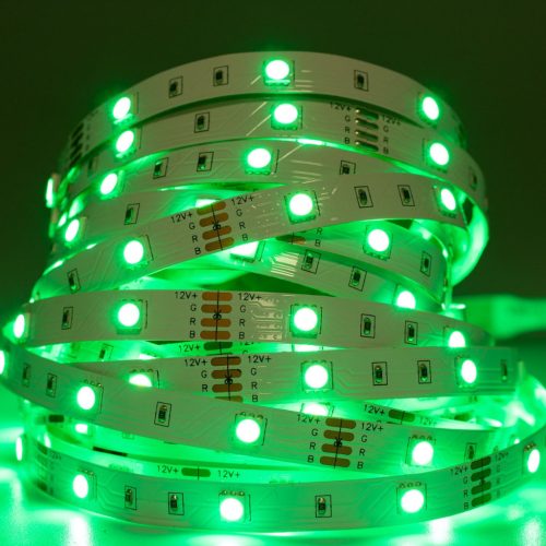 LED szalag 12V 36W 150LED 5050 RGB 10mm 5m