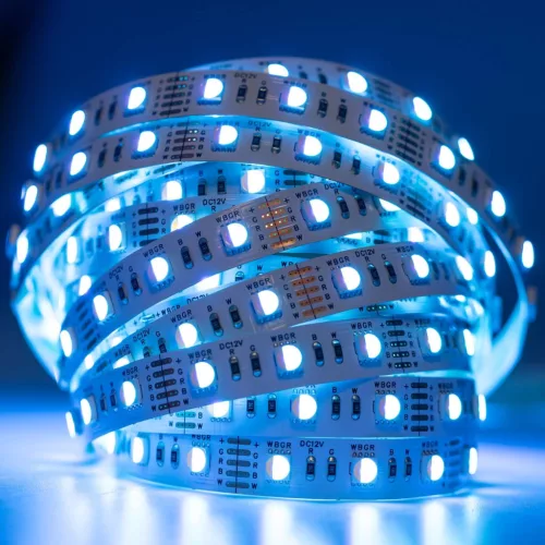 LED szalag 12V 72W 300LED 5050 RGB + Fűtés egy diódában 12mm 5m