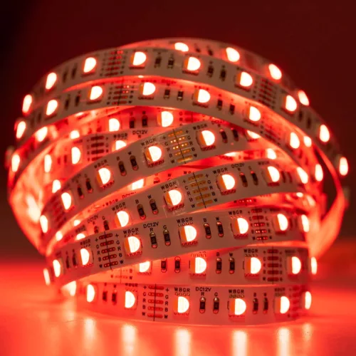 LED szalag 12V 72W 5050 300LED RGB + Hideg egy diódában 10mm 5m