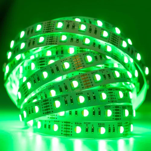 LED szalag 12V 72W 5050 300LED RGB + Hideg egy diódában 10mm 5m