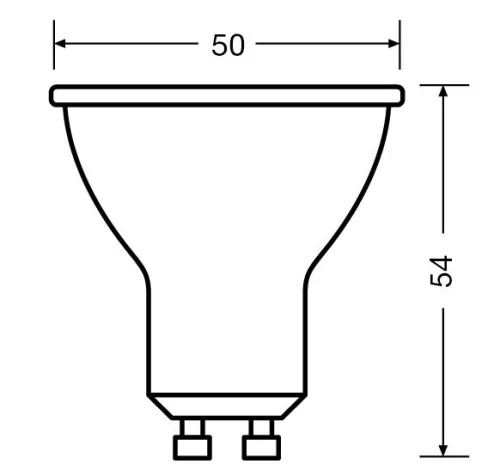 LED izzó GU10 4.5W = 50W 350lm 2700K Meleg 36° LEDVANCE