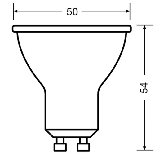 LED izzó GU10 6.9W = 80W 575lm 4000K Semleges 36° LEDVANCE