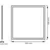 Süllyesztett LED panel 60x60cm 40W 3000K 3200lm ECO LEDVANCE