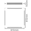 Felületre szerelhető keret LED panelekhez 60x60 cm Fehér LEDVANCE
