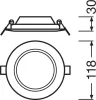 Süllyesztett süllyesztett LED panel 6W 6500K DOWNLIGHT Slim DN105 LEDVANCE kerek