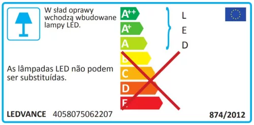 LED COMPACT IK10 24W 3000K LEDVANCE Meleg LED fali mennyezeti lámpatest