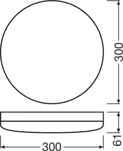 LED COMPACT IK10 24W 4000K LEDVANCE Semleges fali mennyezeti lámpatest