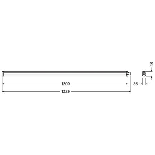 LED lámpa hermetikus lámpatest 36W 6500K 4000lm 120cm NEDVES KARCSÚ ÉRTÉK IP65 LEDVANCE