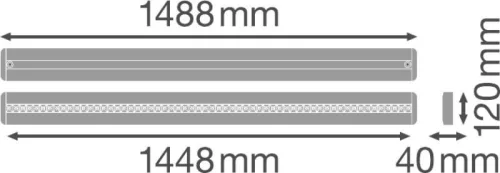 Oprawa LED Wisząca 1500 LEDVANCE IndiviLED 48W 5700lm 4000K Neutralna