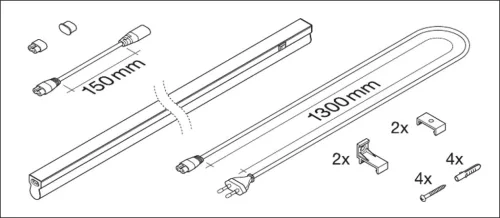 Bútorlámpa LED szalag 4W 4000K 30cm LINEÁRIS KOMPAKT KAPCSOLÓ LEDVANCE
