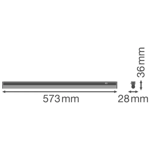 Bútorlámpa LED szalag 8W 3000K 60cm LINEÁRIS KOMPAKT KAPCSOLÓ LEDVANCE