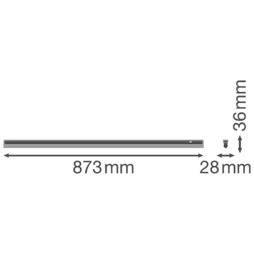 Bútorlámpa LED szalag 12W 3000K 90cm LINEÁRIS KOMPAKT KAPCSOLÓ LEDVANCE