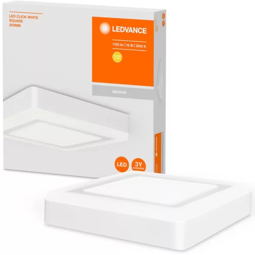 Felületre szerelhető LED panel mennyezeti lámpa CLICK WHITE 18W 1100lm 3000K meleg 30cm LEDVANCE