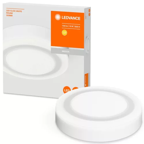 Felületre szerelhető LED panel mennyezeti lámpa CLICK WHITE 18W 1100lm 3000K 30cm LEDVANCE