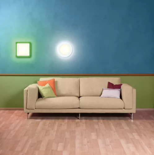 Felületre szerelhető LED panel mennyezeti lámpa SZÍN FEHÉR 18W 1020lm 3000K meleg RGB 20cm LEDVANCE