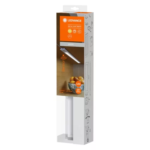 LED SZEKRÉNY ALATT lámpa Szekrény SLIM hordozható BÚTOR shalag 30 cm 6W 250lm 3000K Meleg LEDVANCE