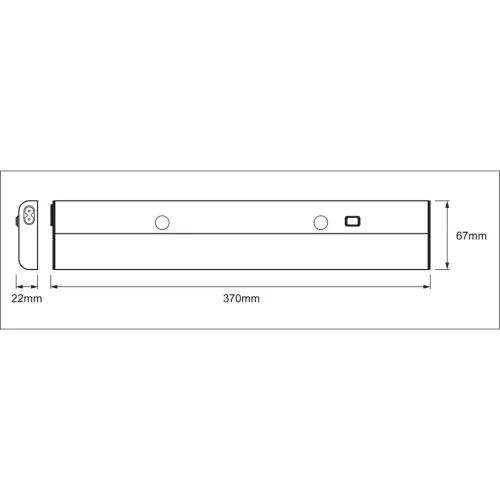 Szekrény alatti lámpa Lineáris LED 6W 320lm 4000K Semleges 37cm LinearLED Lapos LEDVANCE