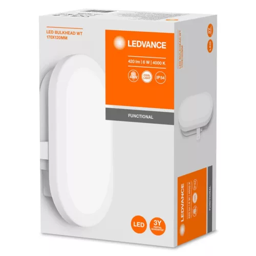 LED hajólámpa 6W 4000K IP54 kültéri fehér BULKHEAD LEDVANCE