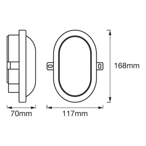 LED hajólámpa 6W 4000K IP54 kültéri fehér BULKHEAD LEDVANCE