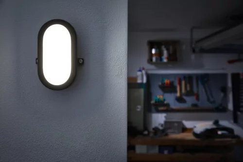 LED fali lámpa 5,5W 4000K IP54 Hermetic Outdoor Black BULKHEAD LEDVANCE