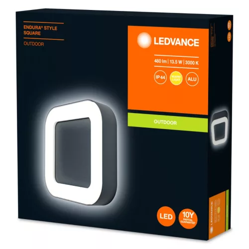 Fali lámpa homlokzati lámpa kültéri lámpatest 13W 480lm 3000K Endura Style Square LEDVANCE