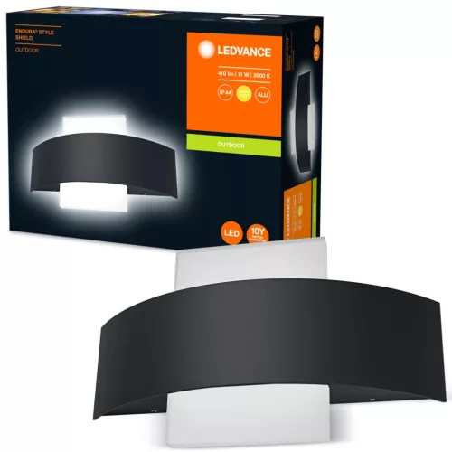 Fali lámpa homlokzati lámpa kültéri lámpatest 11W 410lm 3000K Endura Style Shield LEDVANCE