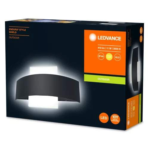 Fali lámpa homlokzati lámpa kültéri lámpatest 11W 410lm 3000K Endura Style Shield LEDVANCE
