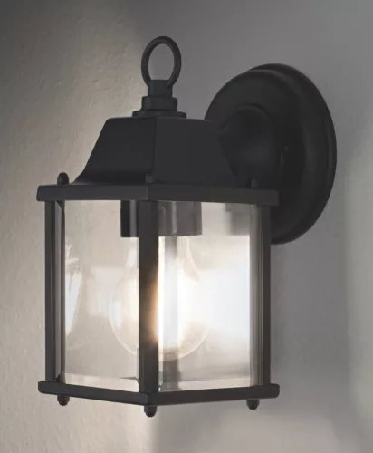 LED kerti fali lámpa E27 lámpás lámpatest fekete ENDURA CLASSIC LANTERN LEDVANCE