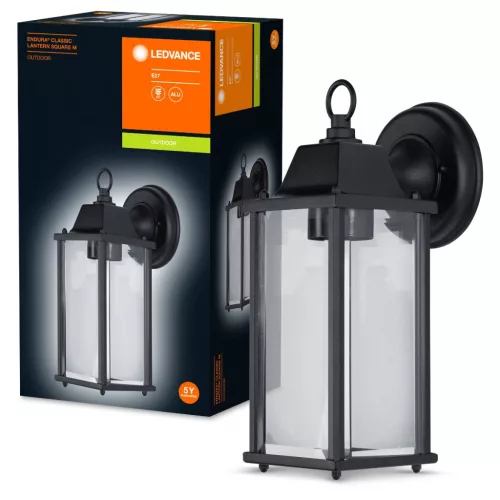 Kültéri kerti fali lámpa E27 LANTERN LETÖLTÉS Black Endura Lantern LEDVANCE