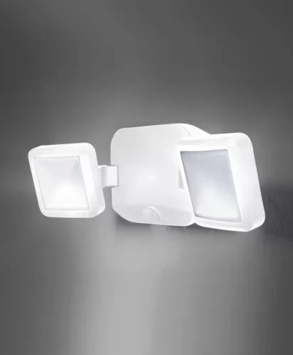LED reflektor 10W 480lm 4000K IP54 fehér LEDVANCE SPOTLIGHT mozgásérzékelővel Elemes dupla