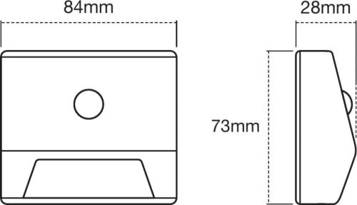 Nightlux LED lépcsős lámpatest ezüst 0,3W 10lm 4000K IP54 Ledvance mozgásérzékelő