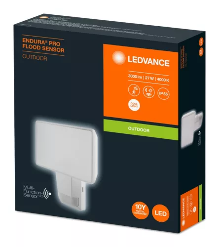 27W 4000K IP55 fehér LED-es reflektor LEDVANCE Floodlight Endura Pro mozgásérzékelővel