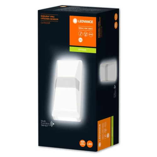 LED kültéri lámpa HOMLOKZAT FALI LÁMPA Fehér 10W 4000K 1000lm ENDURA PRO LEDVANCE érzékelő