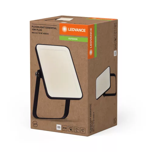 LED-es reflektor kültéri spotlámpa 10W 900lm 4000K IP65 Black Essentials Ledvance