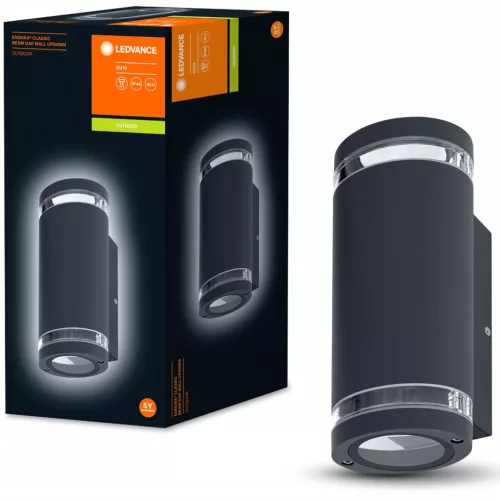 Fali lámpa homlokzati fali lámpa fel és le 2x GU10 IP44 Endura BEAM GAP FEL LEDVANCE