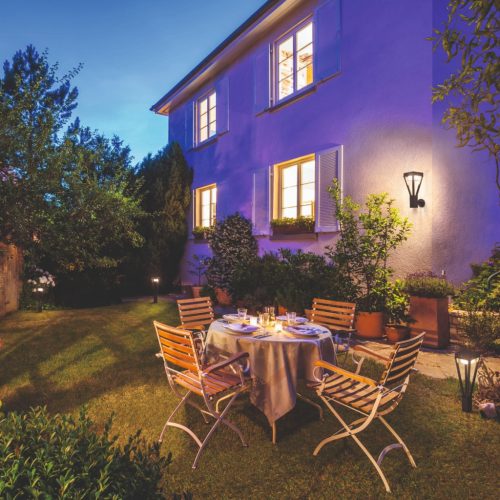 Hullámlámpa napelemes hullám homlokzati lámpa 6W 550lm 3000K Mozgásérzékelő Endura STYLE SOL WALL LEDVANCE