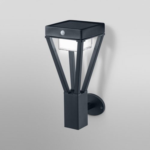 Hullámlámpa napelemes hullám homlokzati lámpa 6W 550lm 3000K Mozgásérzékelő Endura STYLE SOL WALL LEDVANCE