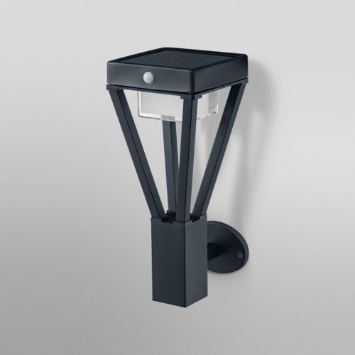 Hullámlámpa napelemes hullám homlokzati lámpa 6W 550lm 3000K Mozgásérzékelő Endura STYLE SOL WALL LEDVANCE