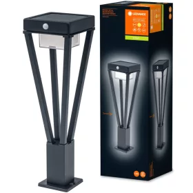   Kültéri kerti lámpa POST Solar 6W 550lm 3000K 50cm mozgásérzékelő Fekete Endura stílusú SOL LEDVANCE