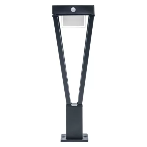 Kültéri kerti lámpa POST Solar 6W 550lm 3000K 50cm mozgásérzékelő Fekete Endura stílusú SOL LEDVANCE
