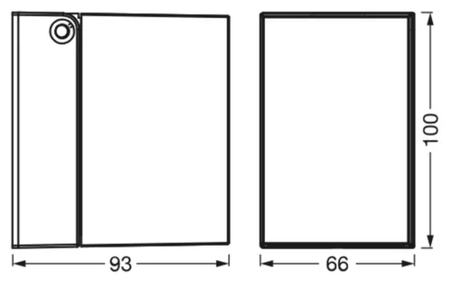 ENDURA Classic Cube állítható fali fekete LEDVANCE fali lámpa